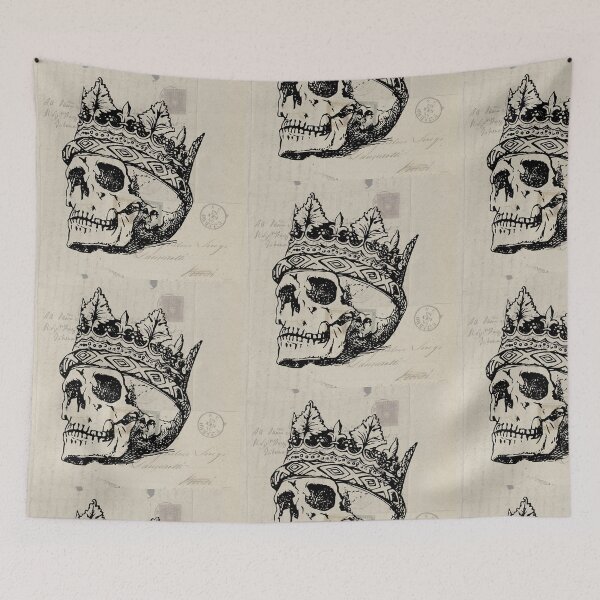 Item preview, Mysterious Vintage Skull on Yellowed Letter  designed and sold by MisiuKolorowy.