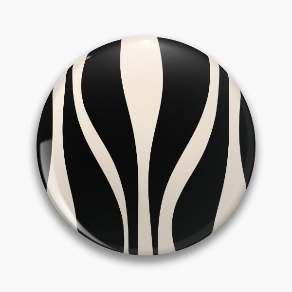 Item preview, Mid Century Modern Abstract Lounge Pattern in Black and Almond Cream designed and sold by kierkegaard.