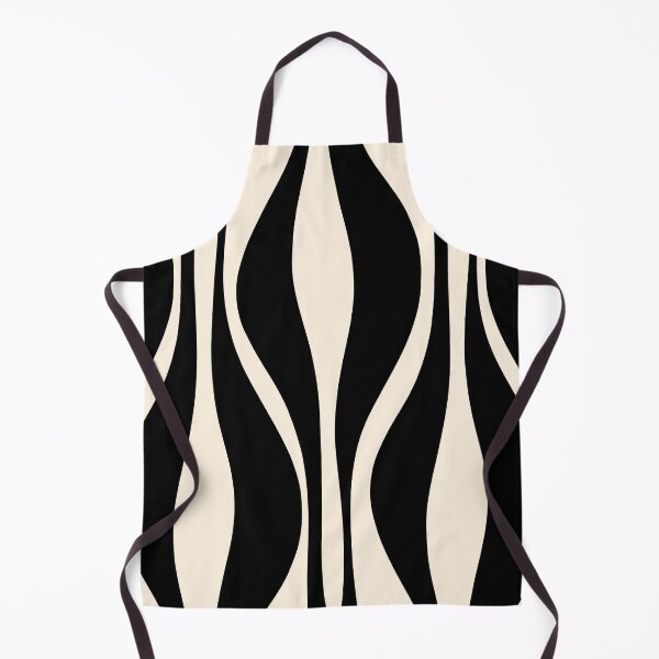 Item preview, Mid Century Modern Abstract Lounge Pattern in Black and Almond Cream designed and sold by kierkegaard.
