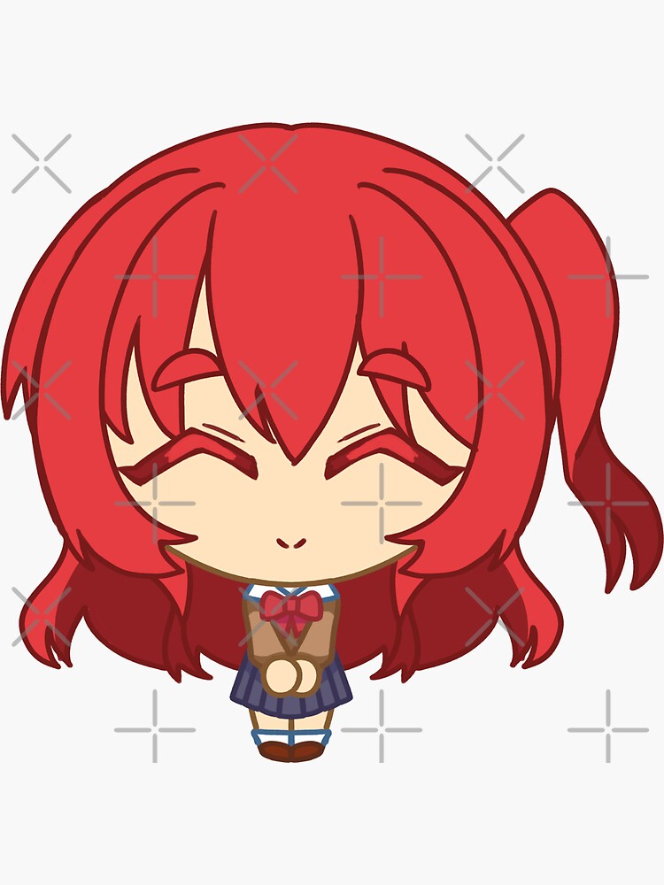 Aperçu 3 sur 3. Sticker avec l'œuvre [Version alternative] Ikuyo Kita (Bocchi The Rock)  créée et vendue par viryllion.
