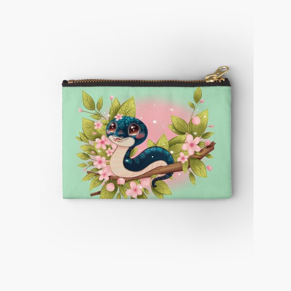 Item preview, Cute snake in cherry blossoms designed and sold by Nixlein.