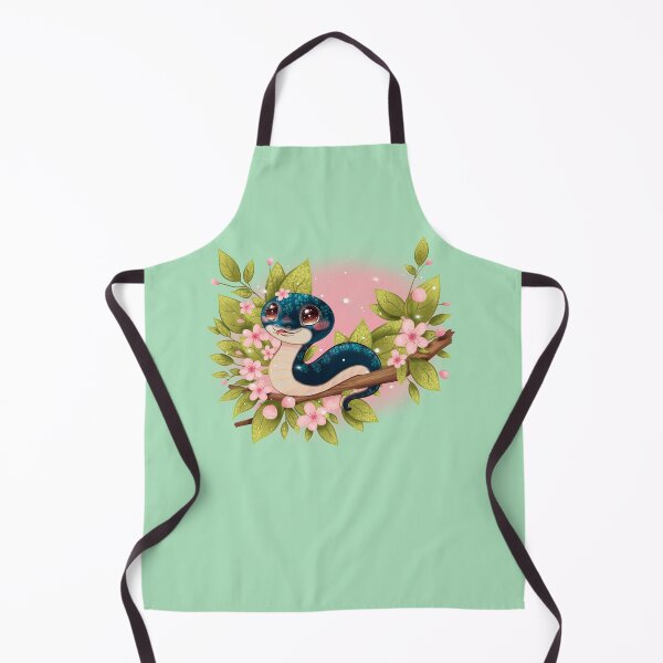Item preview, Cute snake in cherry blossoms designed and sold by Nixlein.