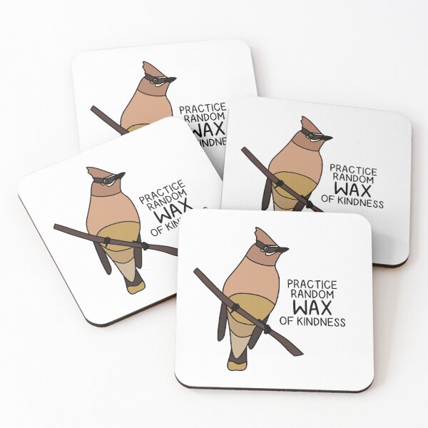 Item preview, PRACTICE RANDOM WAX OF KINDNESS (Cedar Waxwing) designed and sold by chicorycreative.