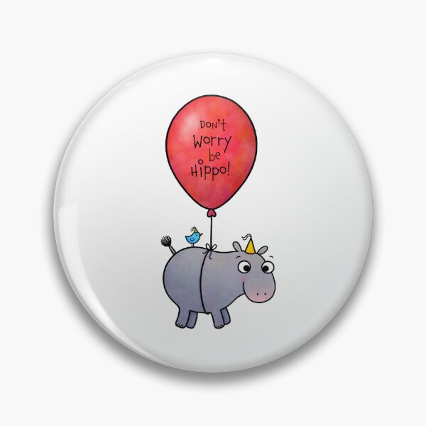 Item preview, Don't worry, be hippo! :) designed and sold by Claske.