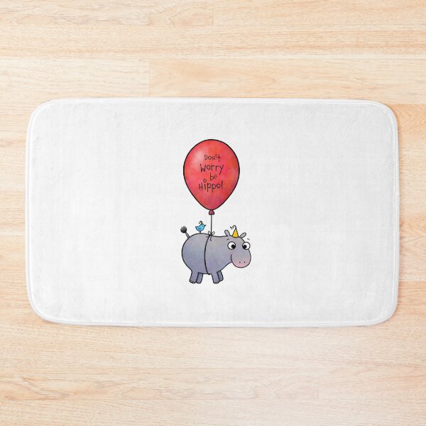 Item preview, Don't worry, be hippo! :) designed and sold by Claske.