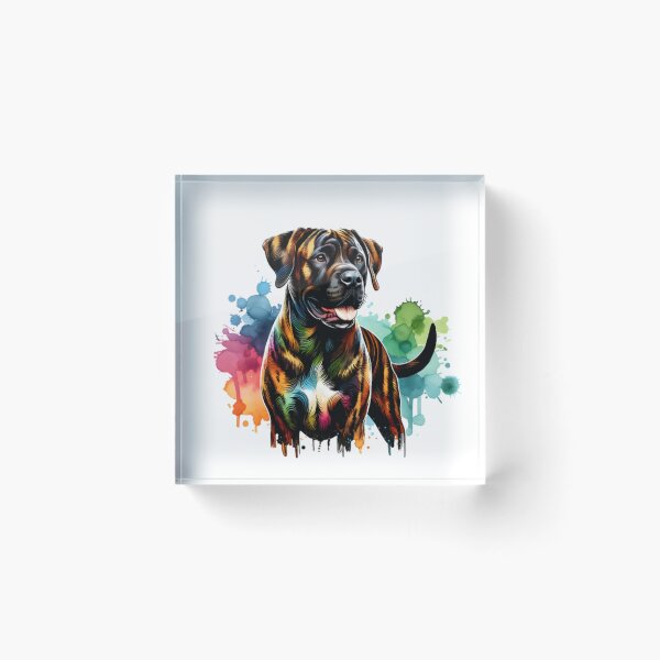 Item preview, Watercolor Treeing Tennessee Brindle designed and sold by TheAnimalZ00.
