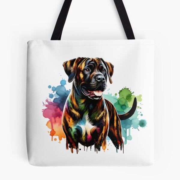 Item preview, Watercolor Treeing Tennessee Brindle designed and sold by TheAnimalZ00.