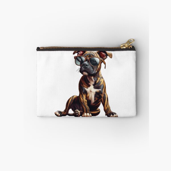 Item preview, Treeing Tennessee Brindle Puppy Wearing Sunglasses designed and sold by TheAnimalZ00.