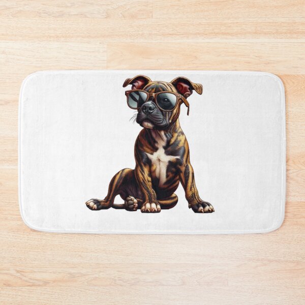 Item preview, Treeing Tennessee Brindle Puppy Wearing Sunglasses designed and sold by TheAnimalZ00.