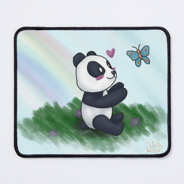 Item preview, Cute Panda & Butterfly Illustration designed and sold by justjulia-arts.