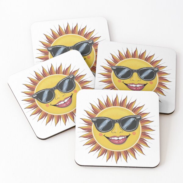 Item preview, Smiling sun in glasses designed and sold by MagelliShop.