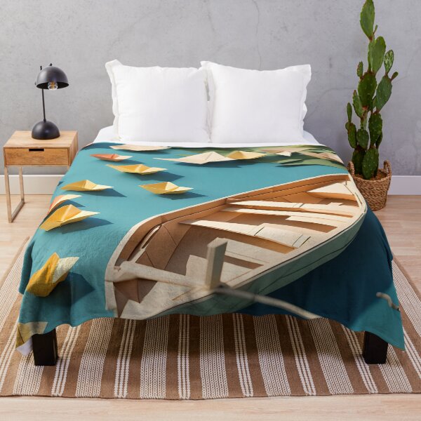 Item preview, Origami Art - Golden Reflections: Summer Rowing on the Lake designed and sold by ArtfulFolds.