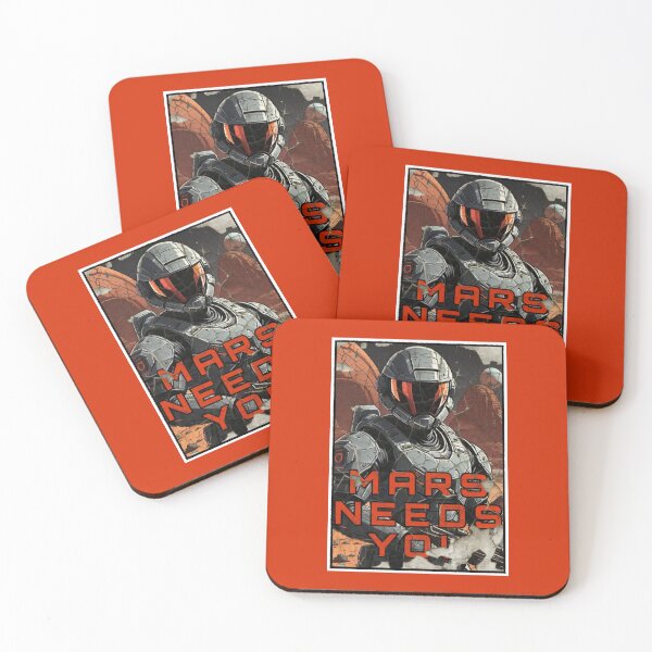 Item preview, Mars Needs You Distressed Martian Marine Advertisement designed and sold by orionlodubyal.