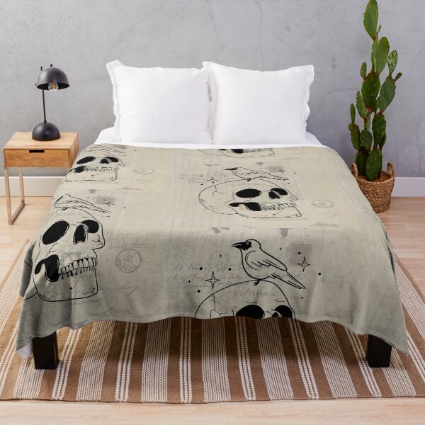 Item preview, Misteriosa calavera vintage en letra amarillenta designed and sold by MisiuKolorowy.