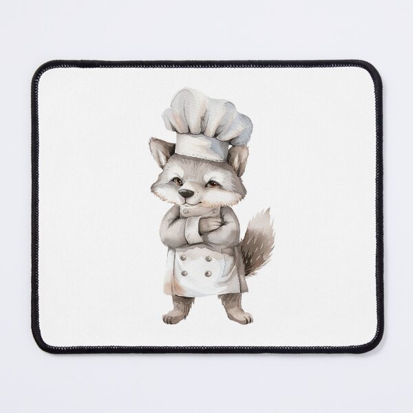 Item preview, Watercolor chef | Wolf cooking | Baker wolf | Cute wolf | Cartoon wolf 1 designed and sold by Yaremchuk.