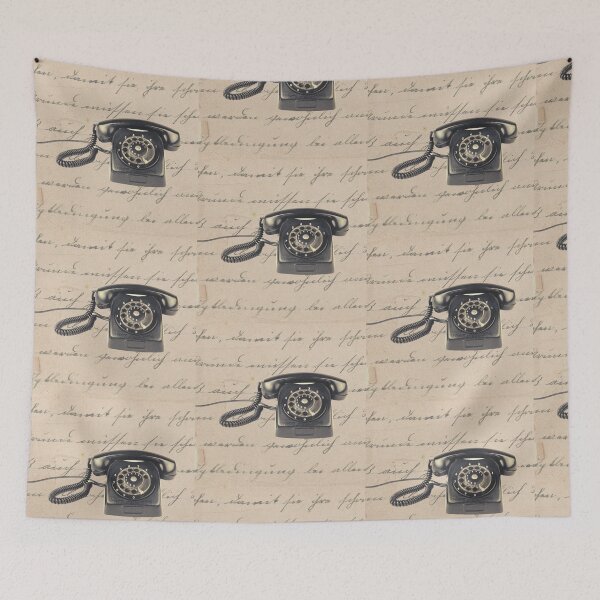 Item preview, Vintage Telephone on the Background of a Yellowed Letter designed and sold by MisiuKolorowy.