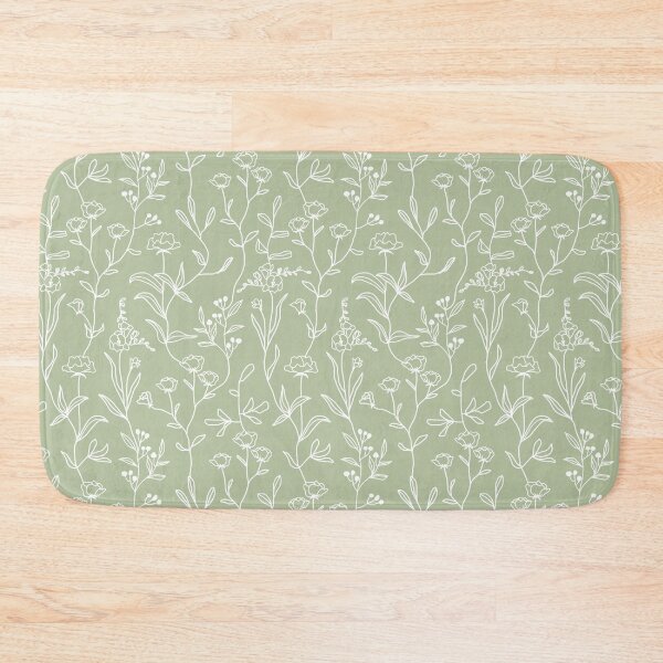 Item preview, Sketched Wildflowers on Sage  designed and sold by AbigailHerman.