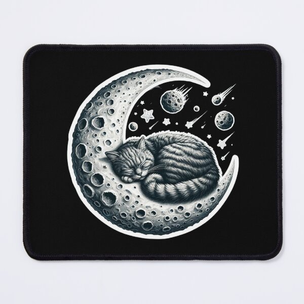 Item preview, Moon Cat Nap designed and sold by pixelpulsenyc.