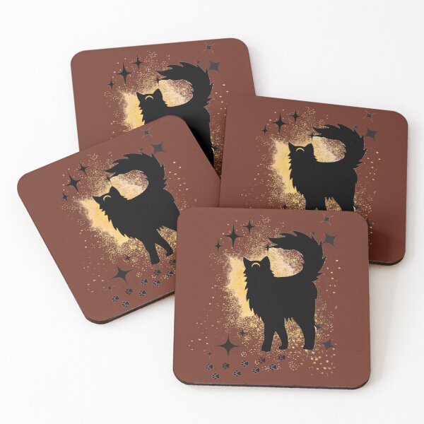 Item preview, Black cat - Night Watchman designed and sold by Wroneczka.