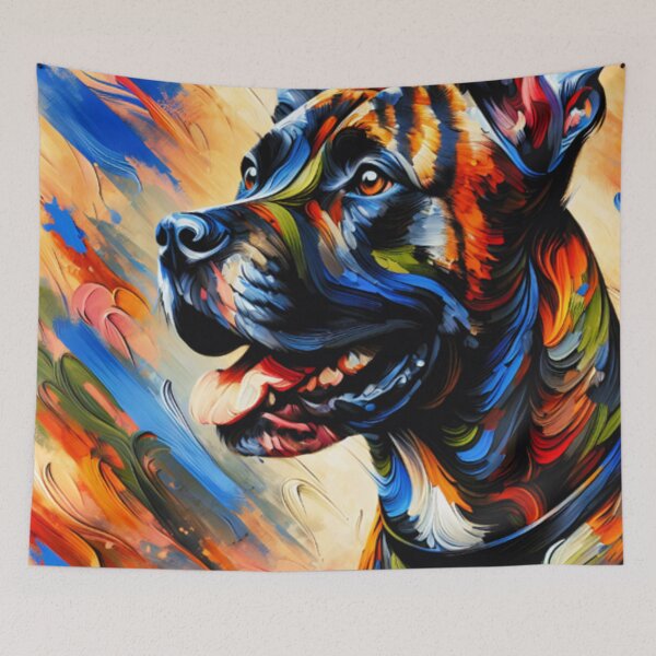 Item preview, Treeing Tennessee Brindle Painting designed and sold by TheAnimalZ00.