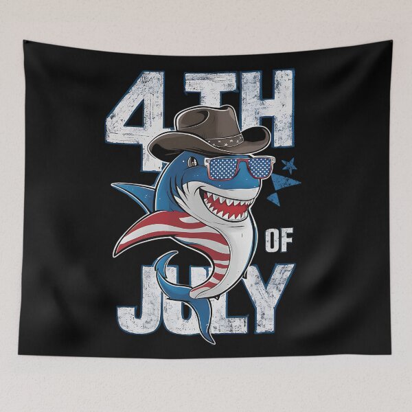 Item preview, THE SHARK - 4TH OF JULY INDEPENDENCE DAY designed and sold by justyna-s28.