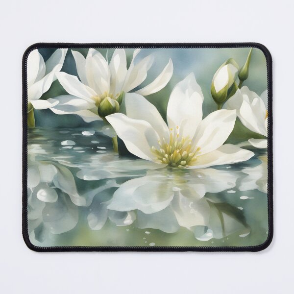 Item preview, White Flowers in the Spa designed and sold by CalmnessbyChoice.