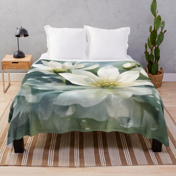 Item preview, White Flowers in the Spa designed and sold by CalmnessbyChoice.