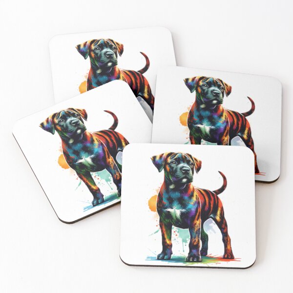 Item preview, Watercolor Treeing Tennessee Brindle designed and sold by TheAnimalZ00.