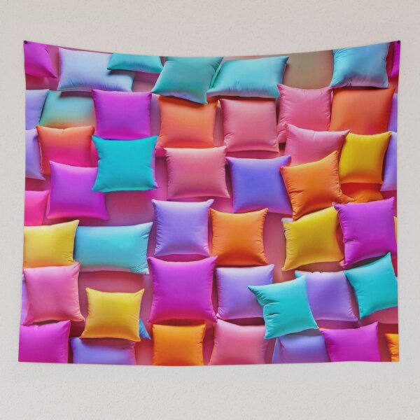Item preview, Vibrant Brothel Throw Pillows Pattern designed and sold by Health And Fitness Posts e-Store.