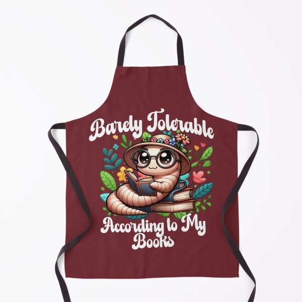 Item preview, Barely Tolerable Bookworm designed and sold by Belarte.shop.
