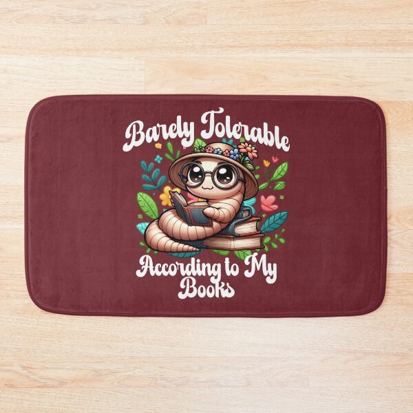 Item preview, Barely Tolerable Bookworm designed and sold by Belarte.shop.
