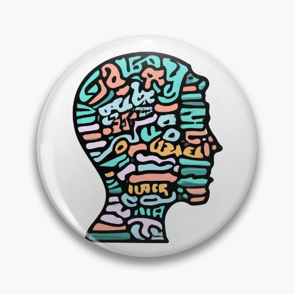 Item preview, Multilingual Mind Silhouette designed and sold by NiftyWrx.