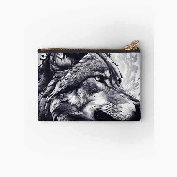 Item preview, Wolf in black and white designed and sold by PixelCraftDSG.