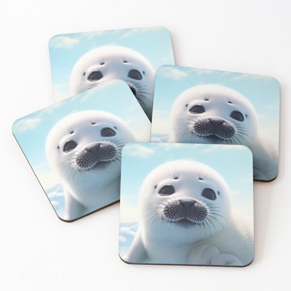 Item preview, Baby Harp Seal  designed and sold by LonelySealCo.