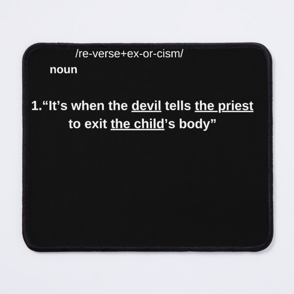 Item preview, Reverse Exorcism Funny Anti Christianity Shirt designed and sold by BuddyBuilder.