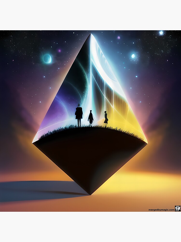 Thumbnail 7 of 7, Framed Art Print, Merged By Magic: A Meeting of Minds designed and sold by EightBuffalo.