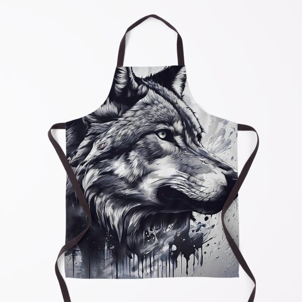 Item preview, Wolf in black and white designed and sold by PixelCraftDSG.