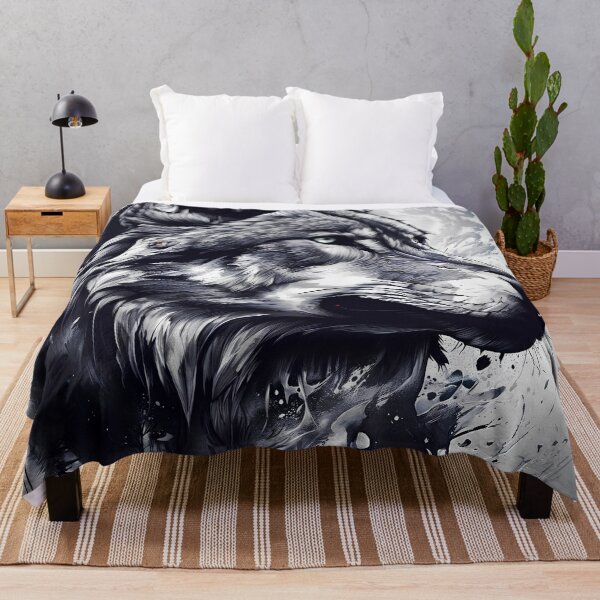 Item preview, Wolf in black and white designed and sold by PixelCraftDSG.