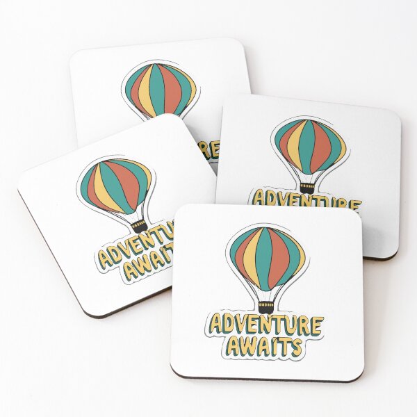 Item preview, Adventure Awaits Minimalist Hot Air Balloon designed and sold by NiftyWrx.