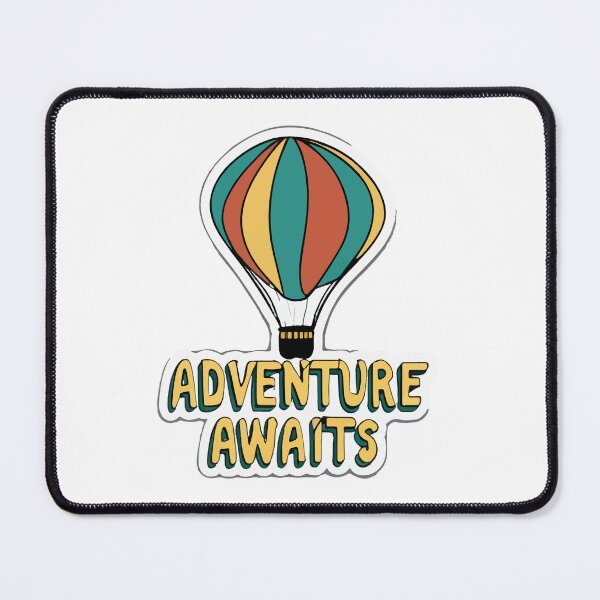 Item preview, Adventure Awaits Minimalist Hot Air Balloon designed and sold by NiftyWrx.