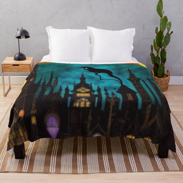 Item preview, Vintage Cat Atop Gothic City designed and sold by TheDarkWardrobe.