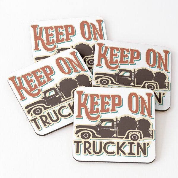Item preview, Vintage Truck 'Keep on Truckin'' Retro Sticker designed and sold by NiftyWrx.