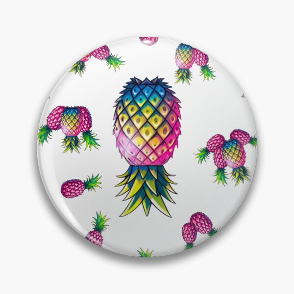 Item preview, Colorful Upside Down Pineapple Party Pattern | White designed and sold by JLEmporium.