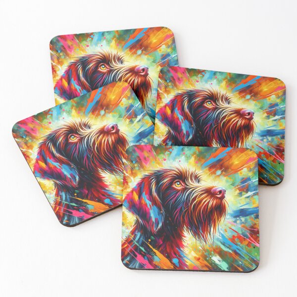 Item preview, Wirehaired Pointing Griffon Painting designed and sold by TheAnimalZ00.