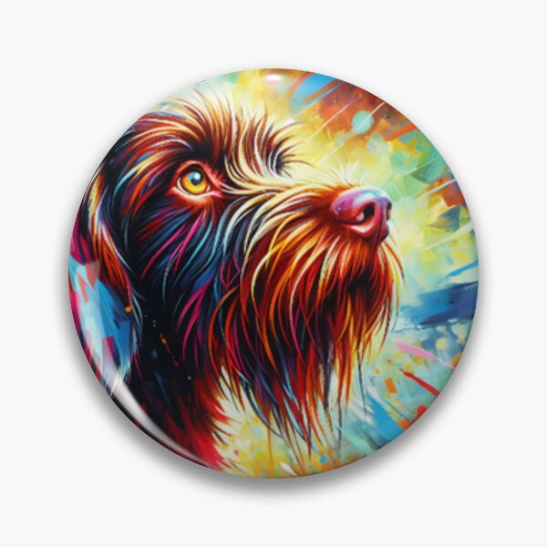 Item preview, Wirehaired Pointing Griffon Painting designed and sold by TheAnimalZ00.