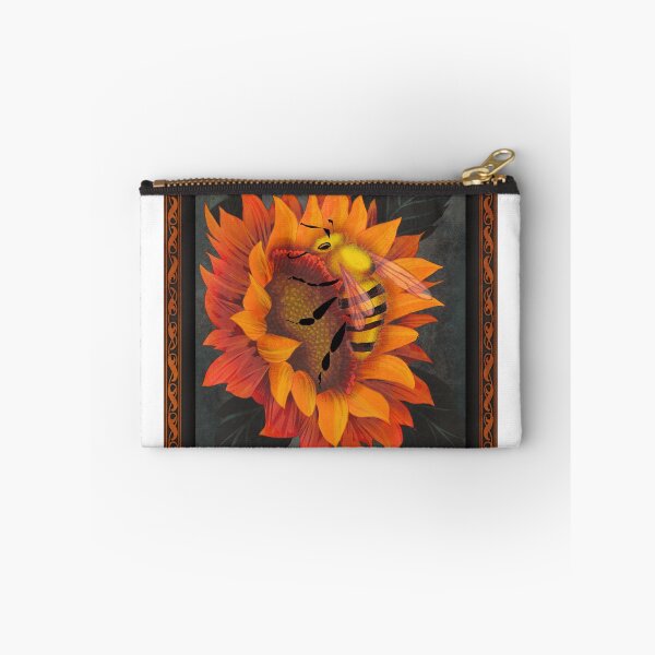 Item preview, Bee on sunflower illustration designed and sold by rose-michele.
