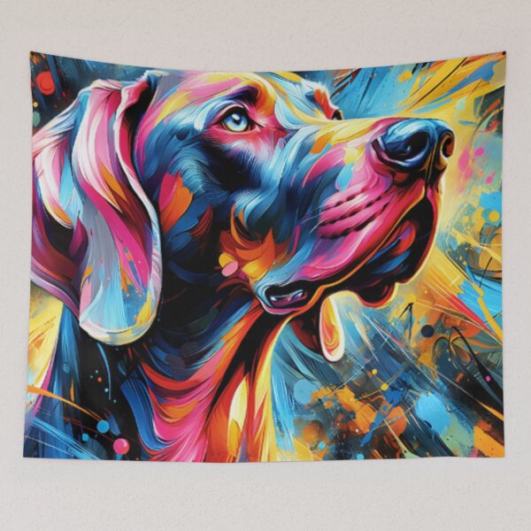 Item preview, Weimaraner Painting designed and sold by TheAnimalZ00.
