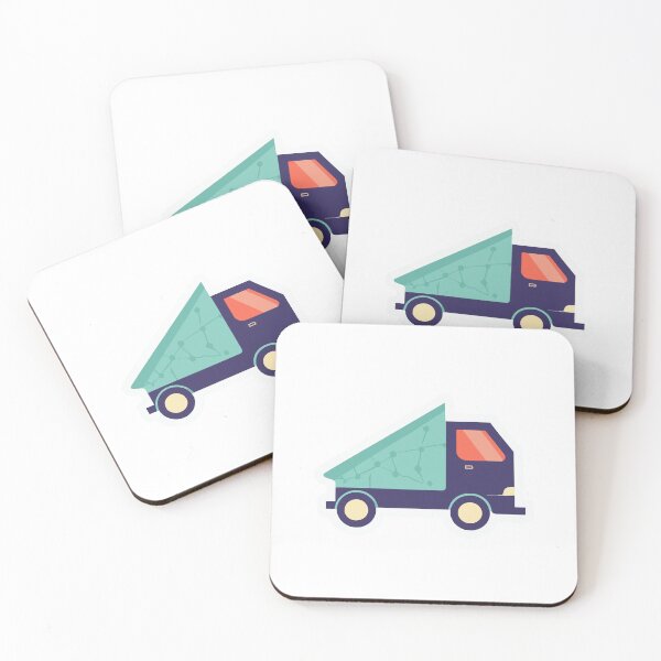 Item preview, Truck Route Map Illustration designed and sold by NiftyWrx.