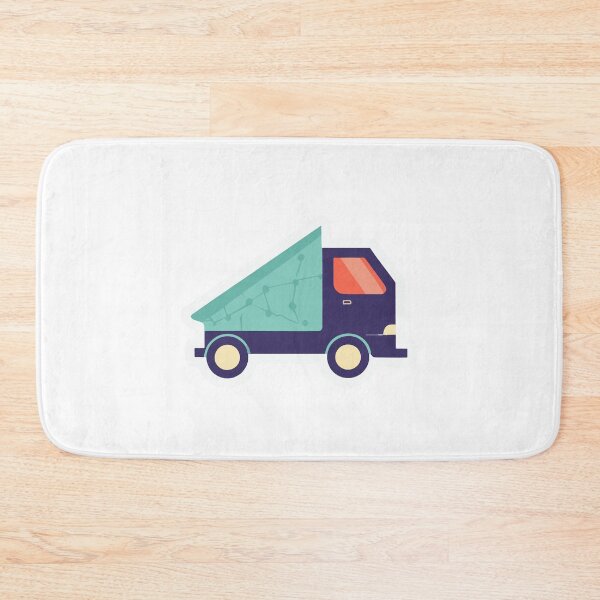 Item preview, Truck Route Map Illustration designed and sold by NiftyWrx.