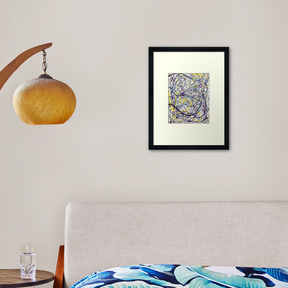Mijumi Pollock 2 Framed Art Print